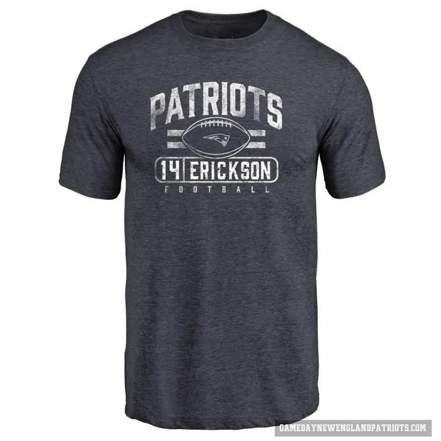 Men's ＃14 Alex Erickson New England Patriots Navy Flanker T-Shirt