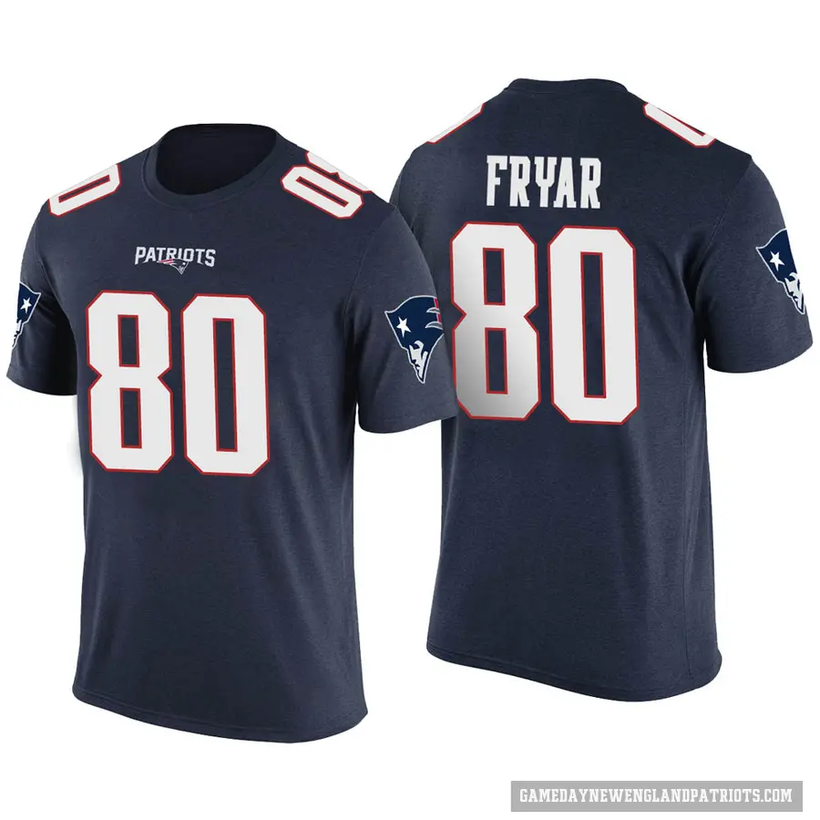 Men's ＃80 Irving Fryar New England Patriots Navy Color Rush T-Shirt