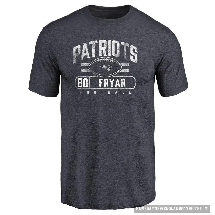 Men's ＃80 Irving Fryar New England Patriots Navy Flanker T-Shirt