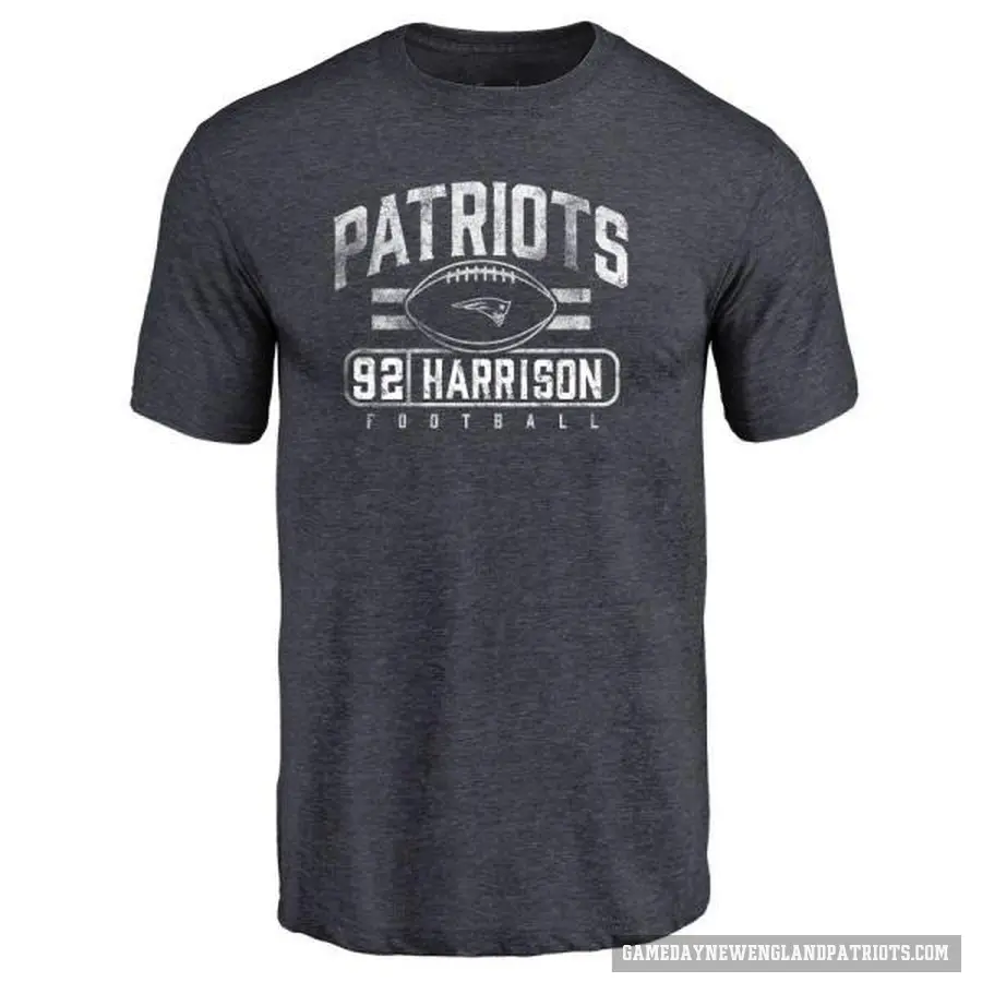 Men's ＃92 James Harrison New England Patriots Navy Flanker T-Shirt