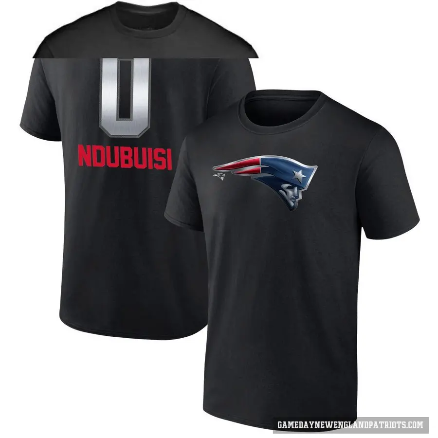 Youth ＃0 Haggai Ndubuisi New England Patriots Black Midnight Mascot T-Shirt