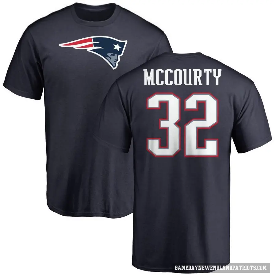 Youth ＃32 Devin McCourty New England Patriots Navy Logo T-Shirt