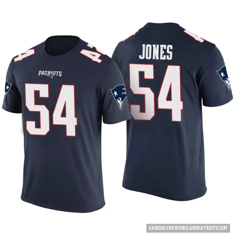 Youth ＃54 Truman Jones New England Patriots Navy Color Rush T-Shirt