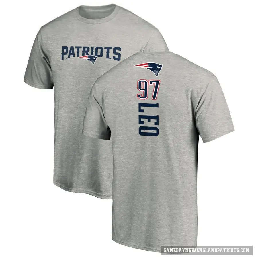 Youth ＃97 Titus Leo New England Patriots Ash Backer T-Shirt